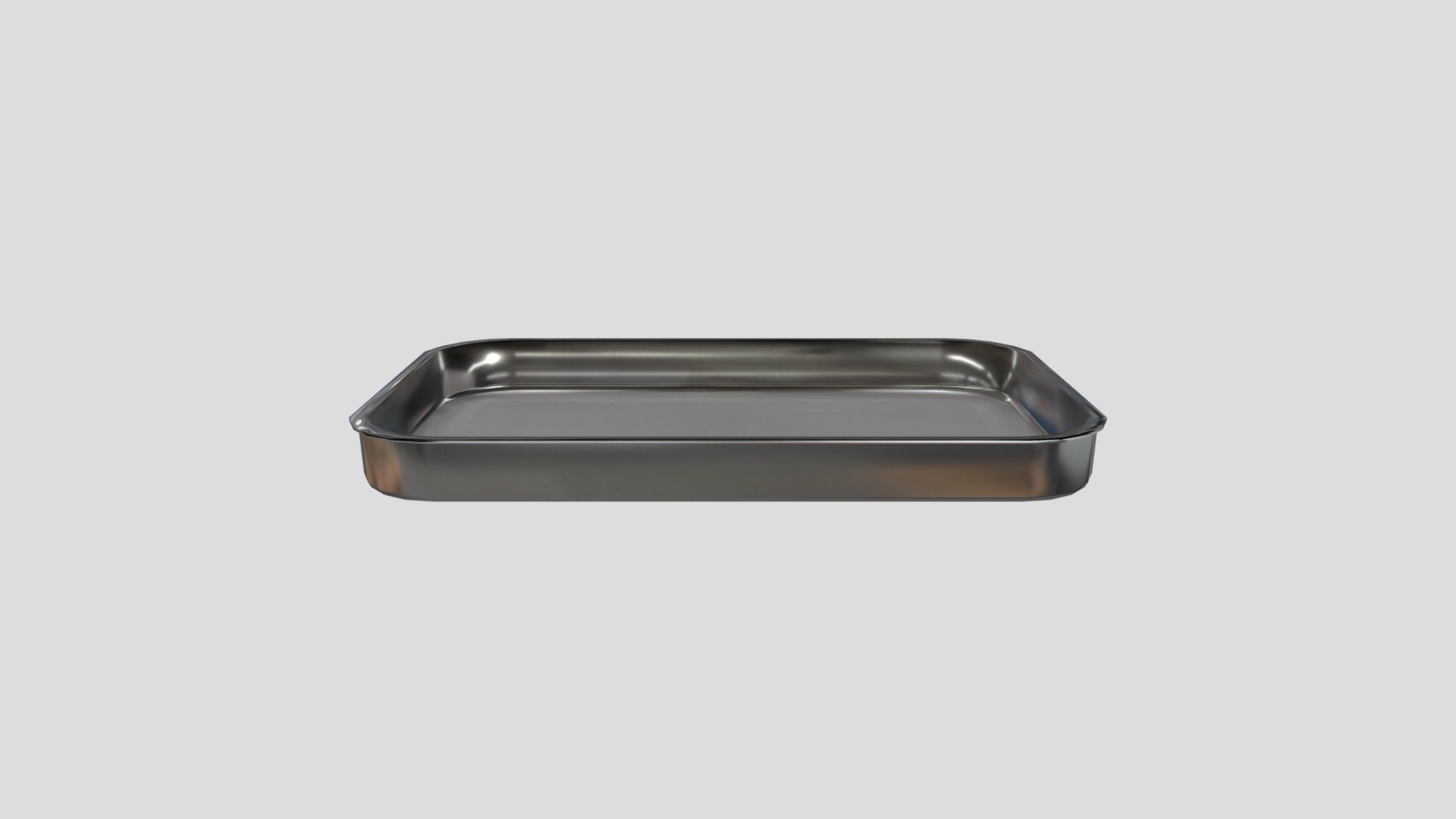 Kidney Tray Rectangular Low poly - 3D model by 3dmkumar [593e63d ...
