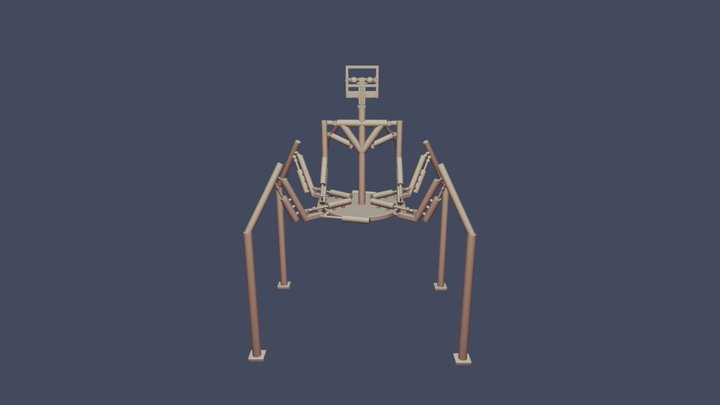 Spider humanoid 3D Model