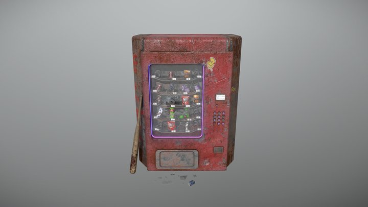 Abandoned Vending Machine 3D Model