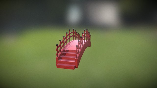 Japanese bridge 3D Model