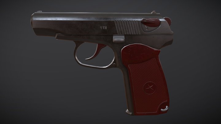 Makarov Pistol 3D Model