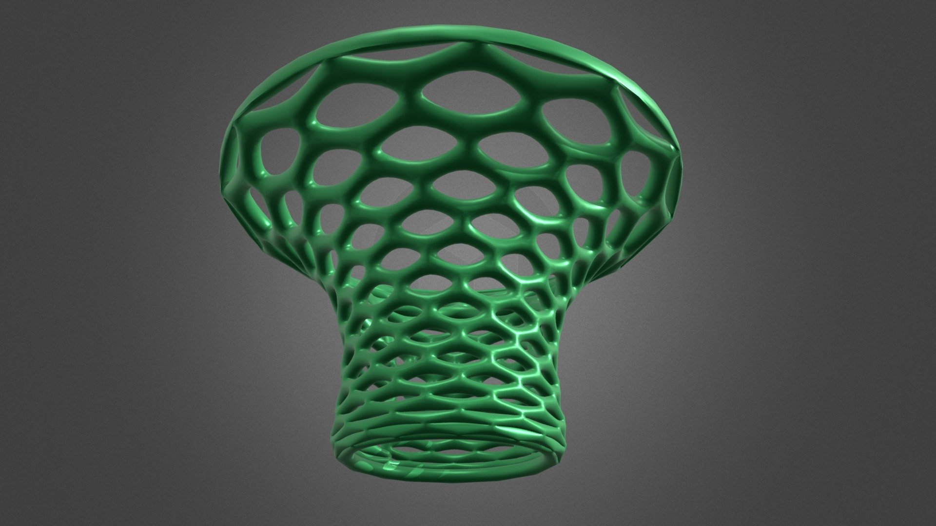 Earring Stand Hex Mesh Structure