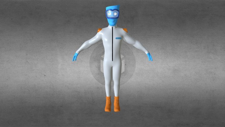 Blue Alpha 3D Model