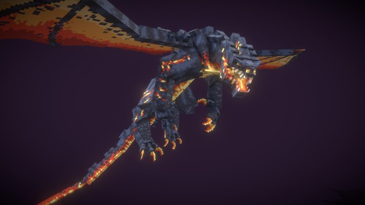 Magma Dragon 3D Model