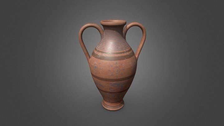 Egyptian Vase 3D Model