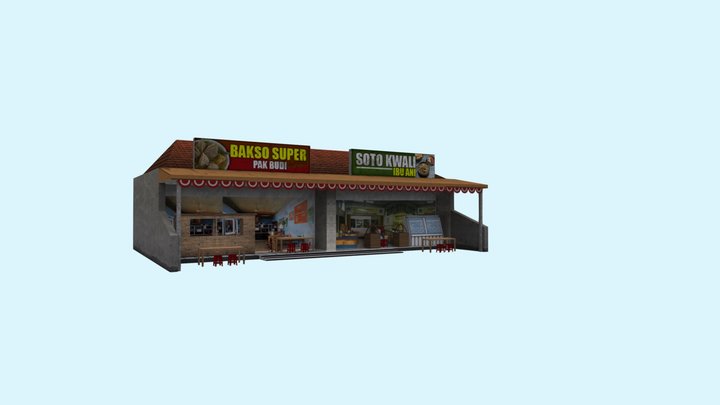 TUGAS 4 - BAKSO&SOTO STALL ERLIS 3D Model