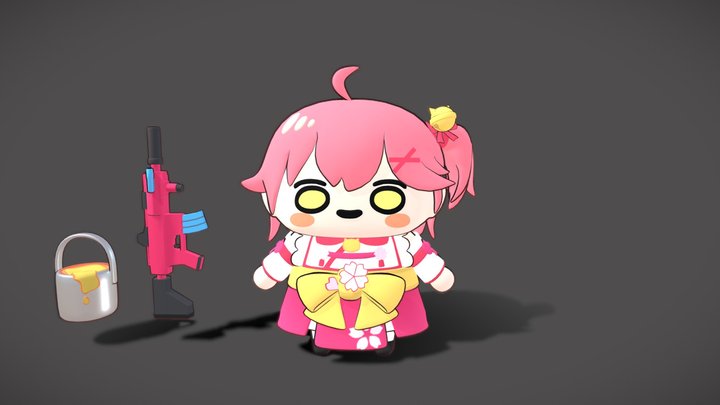 Fuwa Fuwa Hololive Miko Release 1.0 3D Model