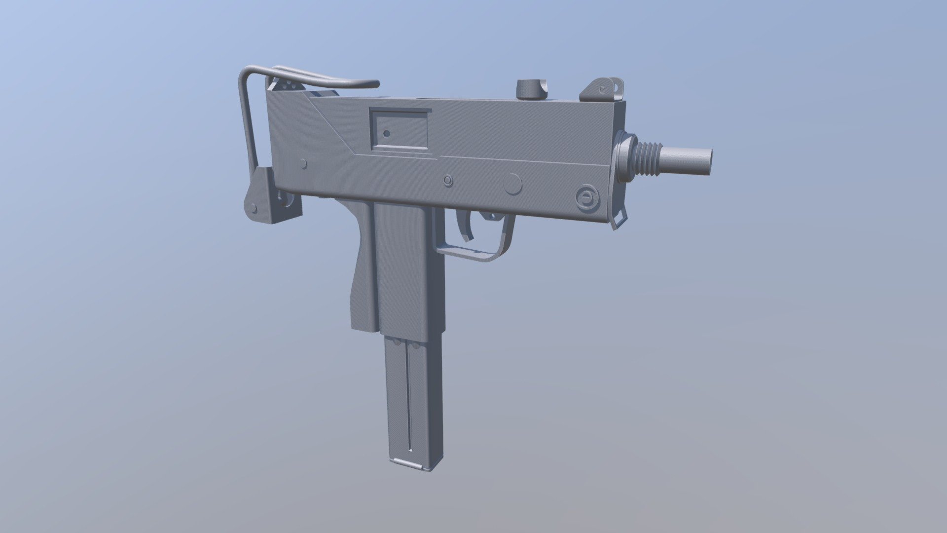 Mac 10 Mid Poly