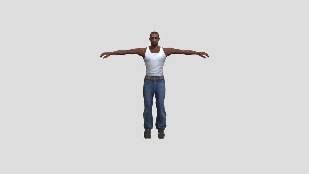 CJ (Carl Johnson) 3d model
