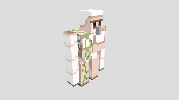 Minecraft Iron Golem 3D Model