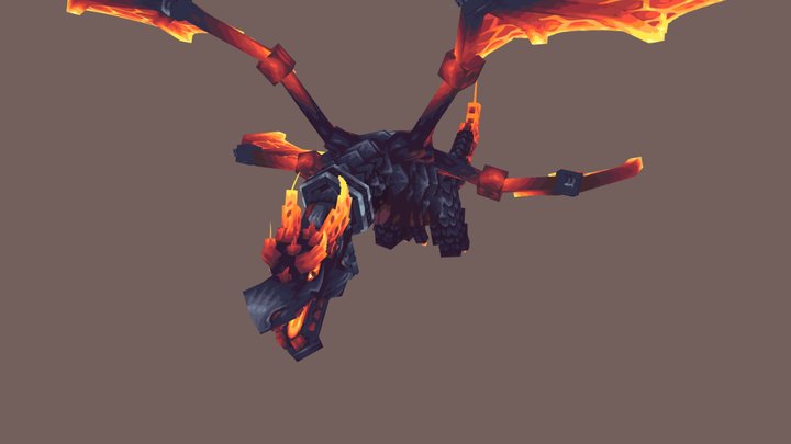 Volcanic Dragon 3D Model