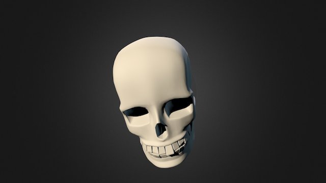Stylized Skull 3D Model