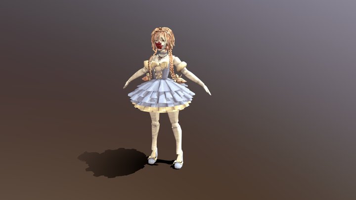 Porcelein Golem 3D Model