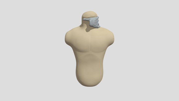 hand around neck 3D Model