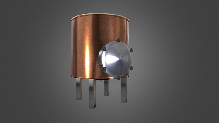 Mash Tun for Brewing 3D Model