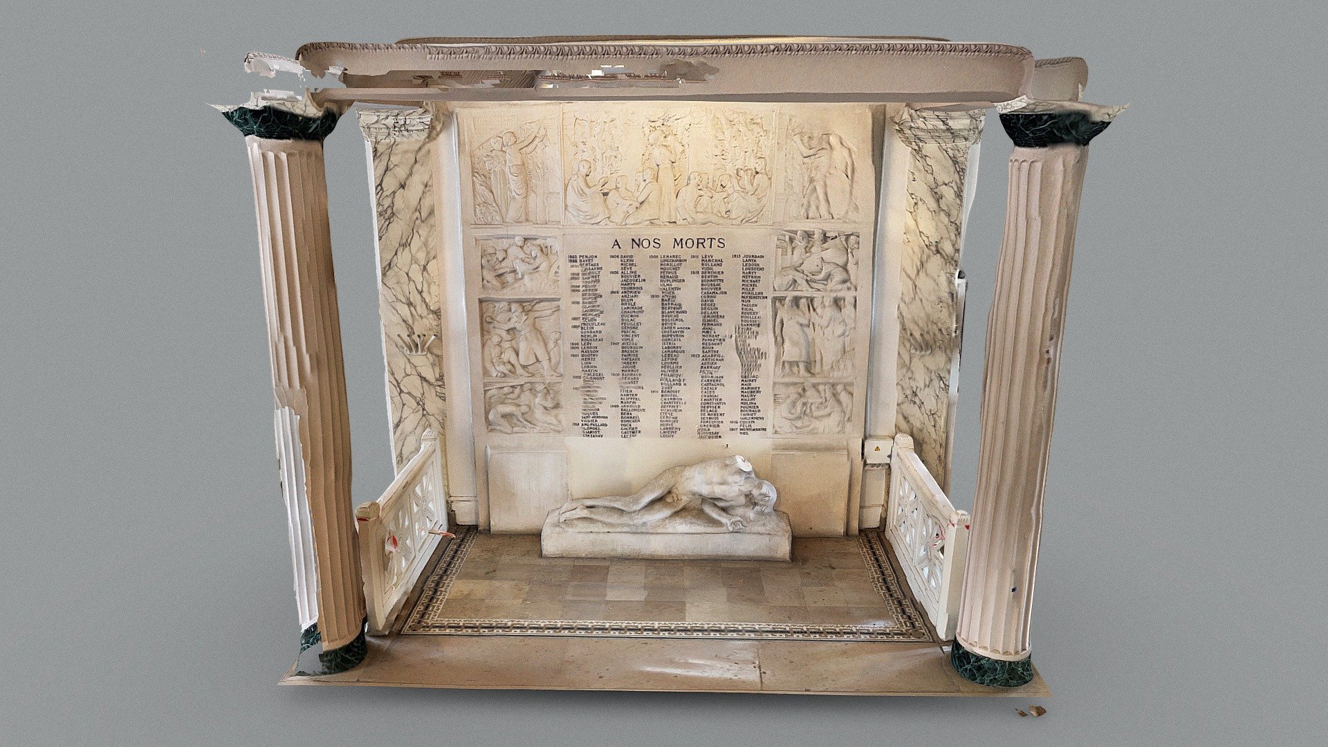 ENS - War memorial (Paul Landowski) - Scaniverse