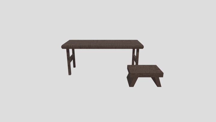 Simple Bench 3D Model
