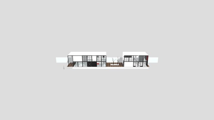 Eames House Model 3D Model