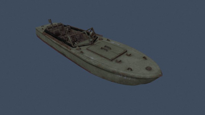 PUBG Boat 3D Model
