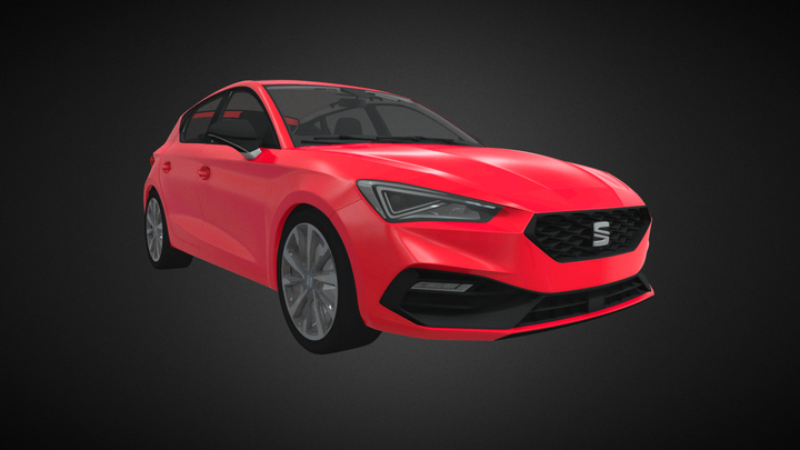 2020 Seat Leon FR HQ Interior 3D Model