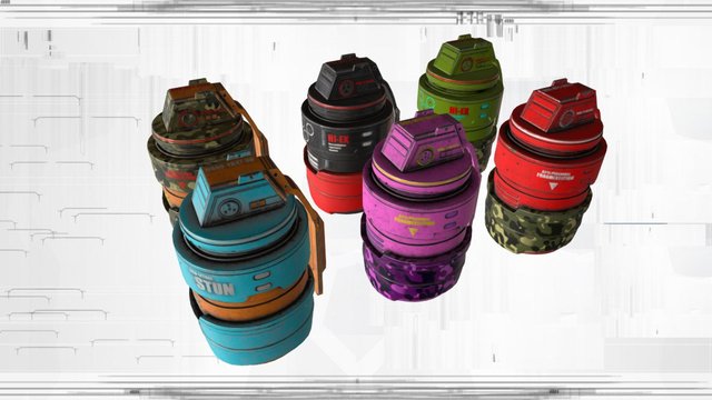 GrenadesVol1 – Gratis 3D-model STL