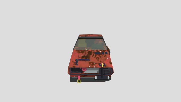 Dogde Charger Netron Damage 3D Model