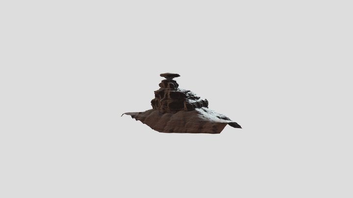 Mexican Hat Rock, Utah, USA 3D Model