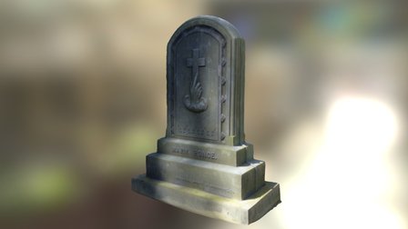 Mary Ponce Headstone 3D Model