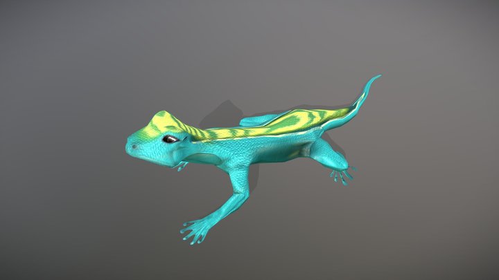 Lizard Creature 3D Model