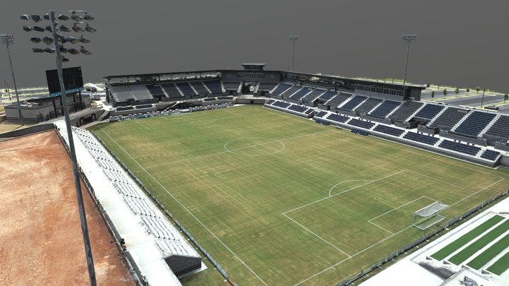 Huntsville FC Field at Joe Davis Stadium 3D Model