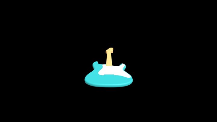 GUITAR PLACEHOLDER 3D Model