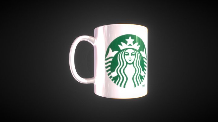 Starbucks Ceramic Mug 3D Model