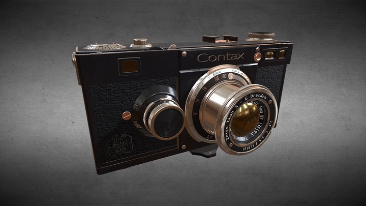 Zeiss Ikon Contax Camera 3D Model