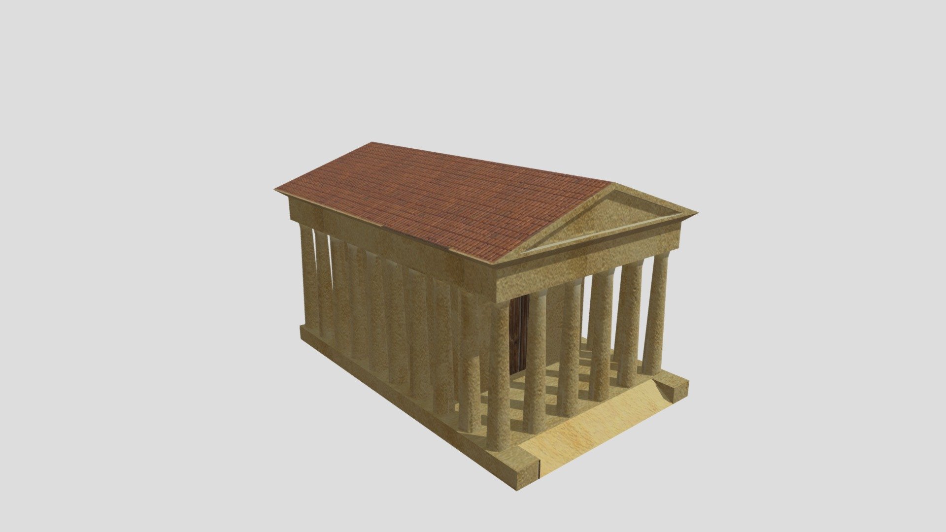 Low Poly Roman Temple (WIP)