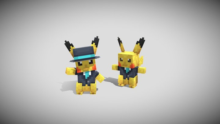 Classy Pikachu 3D Model