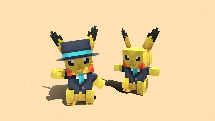 Classy Pikachu 3D Model