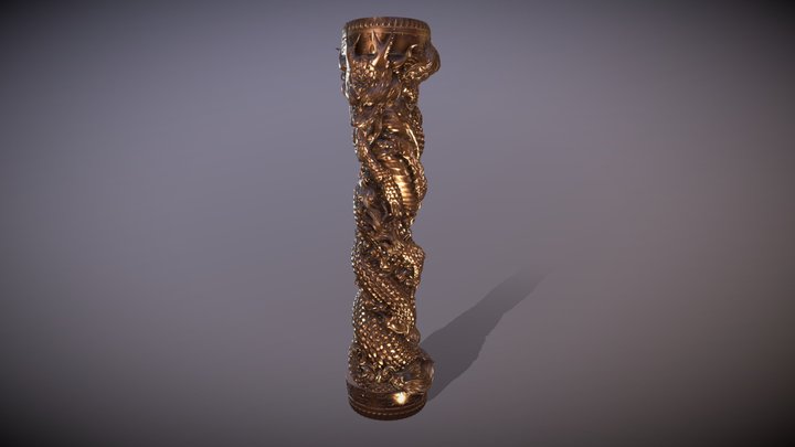 Dragon column 3D Model