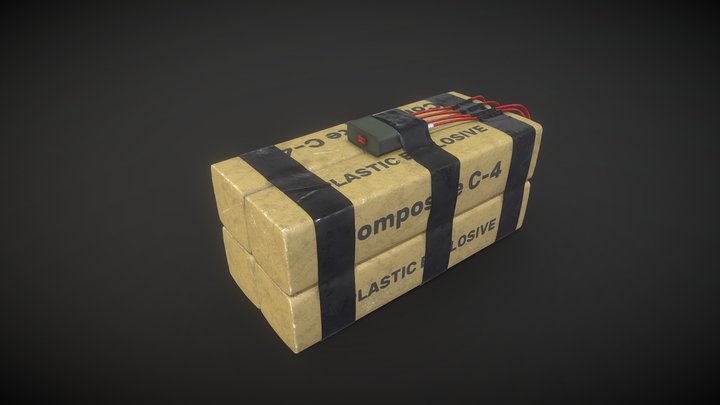 C4 Explosive 3D Model