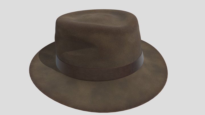 Pork Pie Hat 3D Model