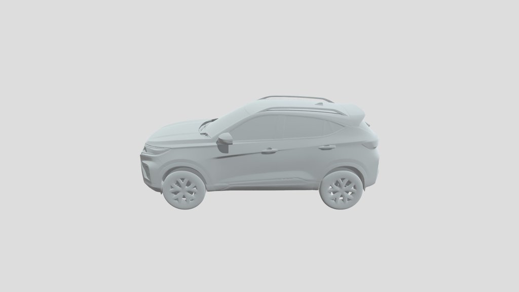3 d model of tata harrier car