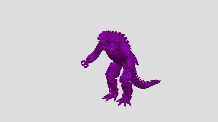 MechaWitherZilla 3D Model
