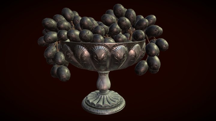 Victorian Fruitbowl 3D Model