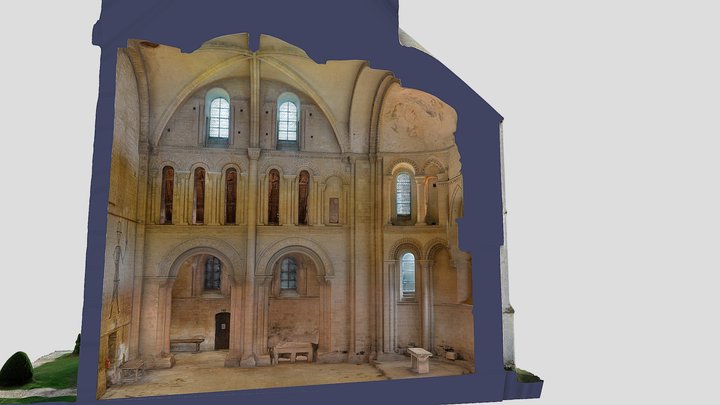 Coupe du chœur, prieuré Saint Gabriel 3D Model