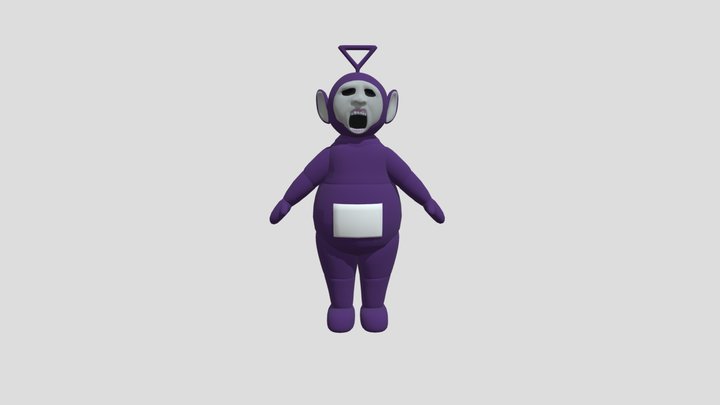 Tinky Winky Stricken Rig 3D Model