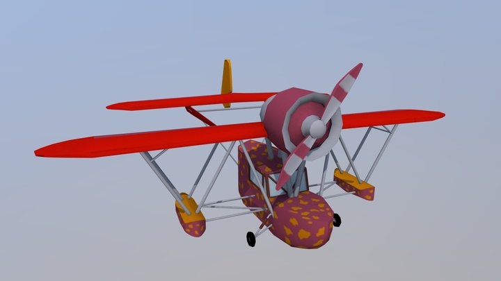 Flying Circus Plane 3D Model