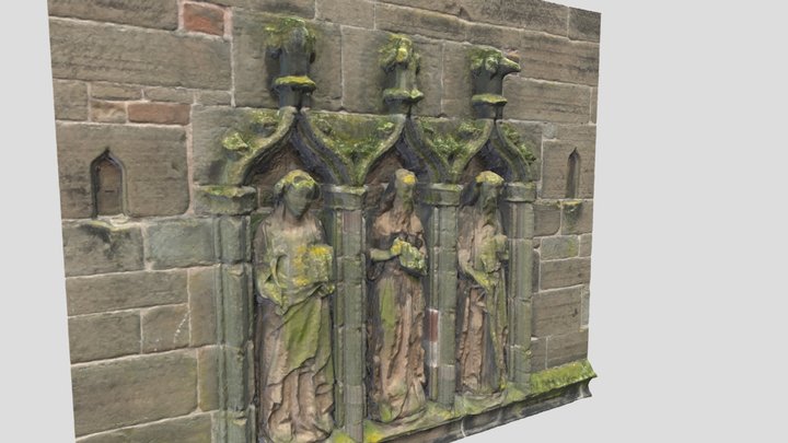 Front Door Statue, St Johns Church, Bromsgrove 3D Model