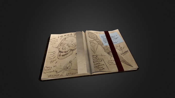 notebook 3D Model