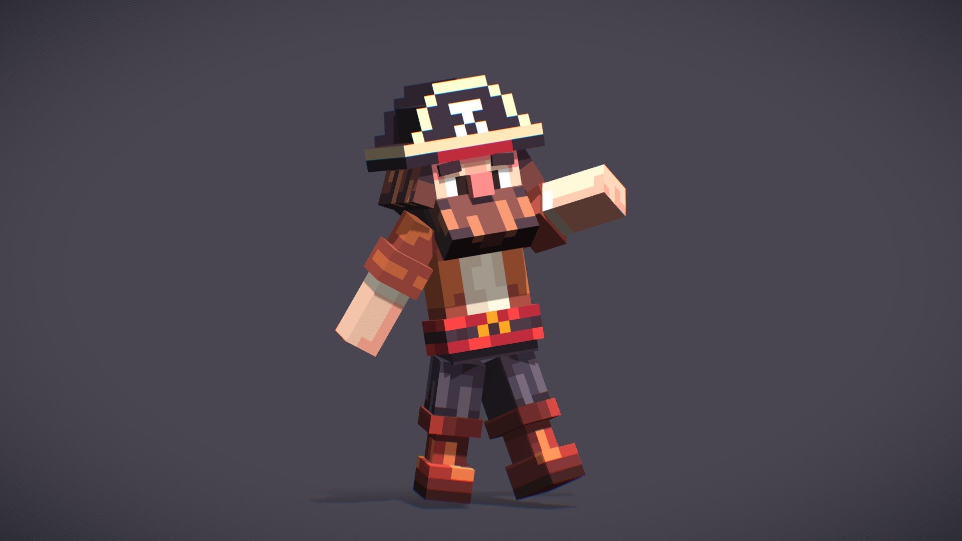 Pirate - 3D model by curlyshon [595a1b4] - Sketchfab