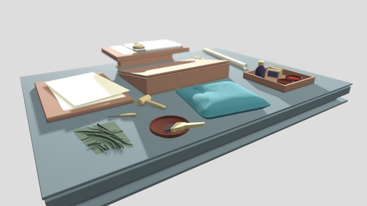 Japanese Room Artist Asset Pack 3D Model