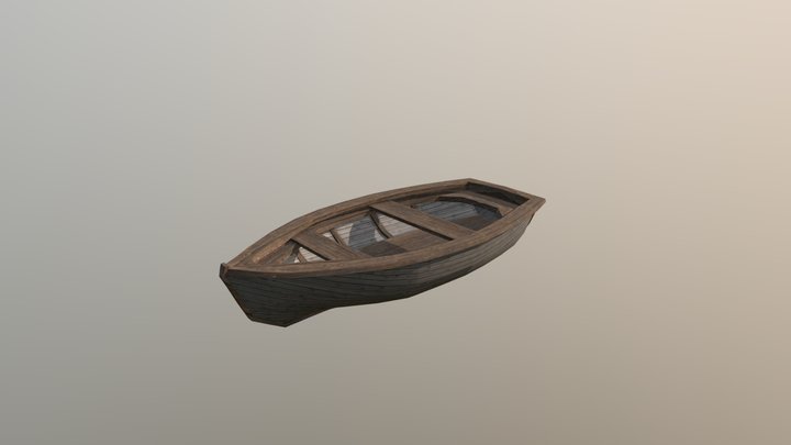 Row boat 3D Model
